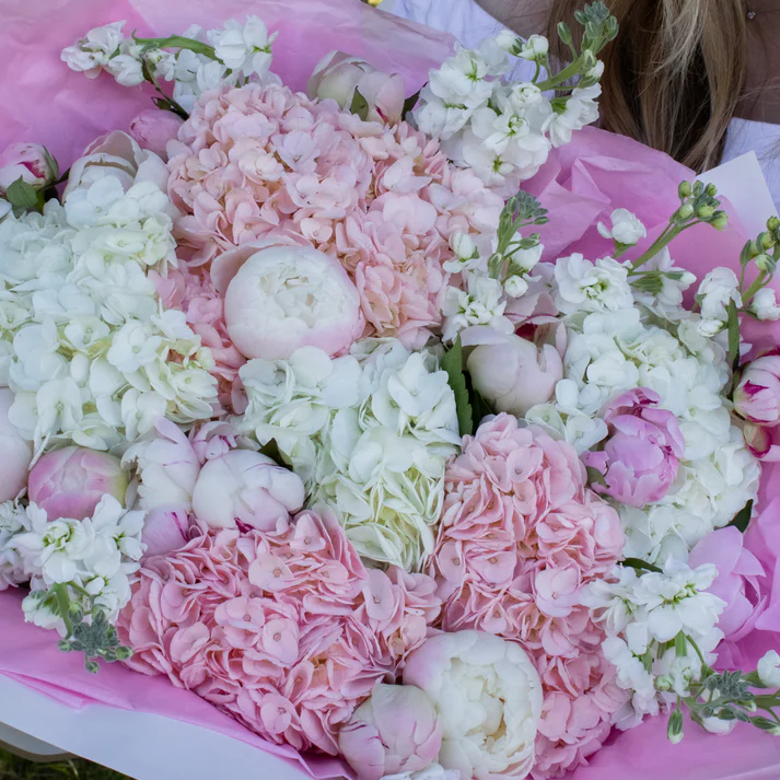 Elegant Blush & White Bouquet