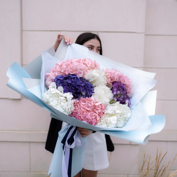 Delicate Ball of Hydrangeas