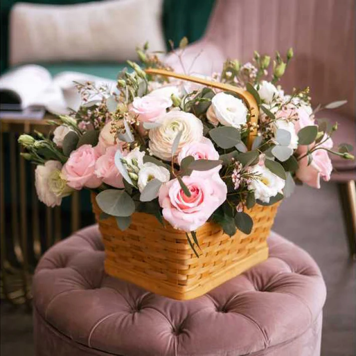 Large Mixed Ranunculus Basket